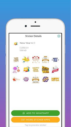 New Year Stickers 2024 Screenshot 2