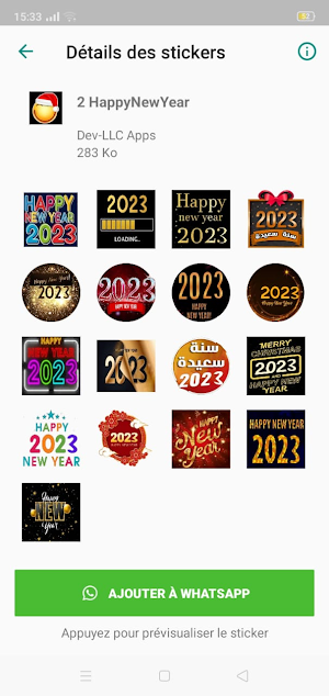 stickers happy new year 2023 Screenshot 3