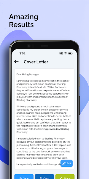AI Cover Letter Writer Screenshot 3
