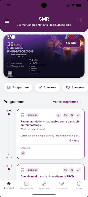 Congrès Rhumatologie Screenshot 0