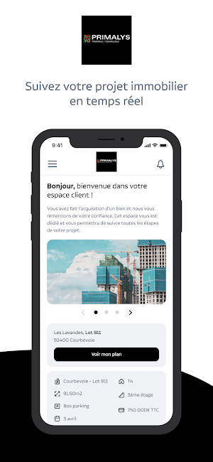 Primalys espace client Screenshot 0
