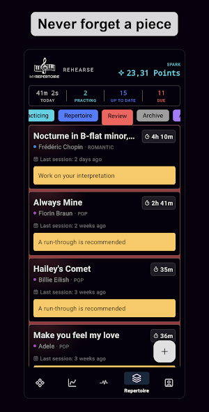 MyRepertoire Screenshot 0