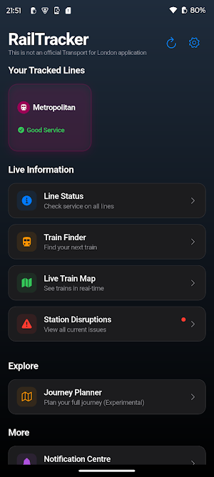 RailTracker Screenshot 0