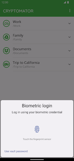 Cryptomator: Protect Privacy Screenshot 3