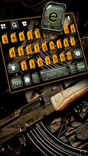 SMG Gun Bullets Keyboard Background Screenshot 1