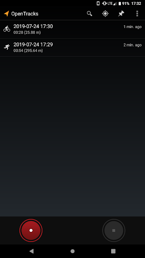 OpenTracks Screenshot 2