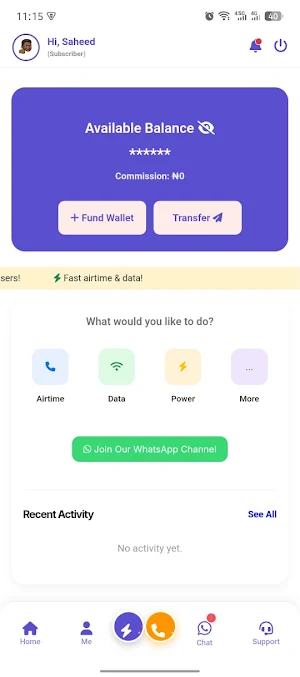 Topup2me | Affordable Data Screenshot 1