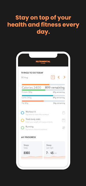 Nutrimental Fitness Screenshot 1