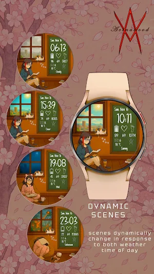 Anime Live Weather Watch Face Screenshot 3