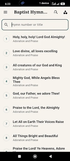 Baptist Hymnal - Vocal Audio Screenshot 2