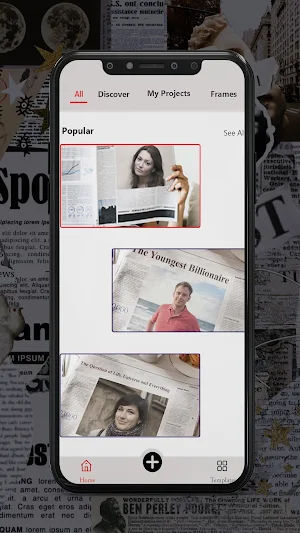 News Paper Photo Editor Frames Screenshot 2