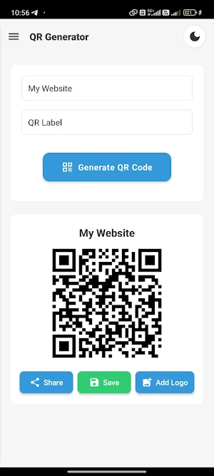 QR Link Screenshot 1