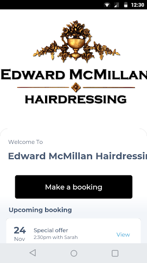Edward McMillan Hairdressing Screenshot 0