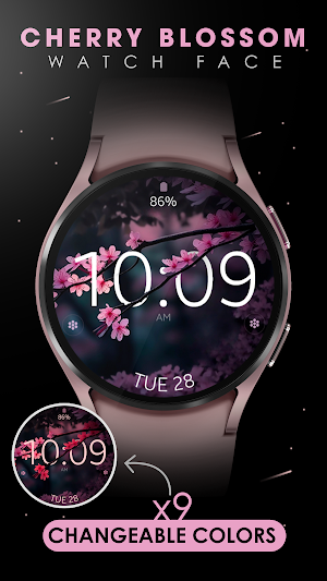 Cherry Blossom Watch Face Screenshot 2