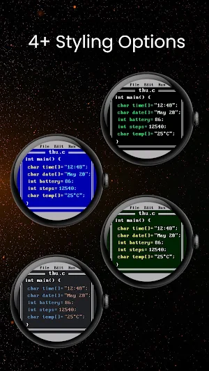 Retro C Compiler Watch Face Screenshot 1
