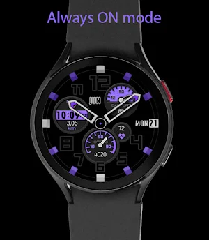 Purple Step Watch Face Screenshot 3