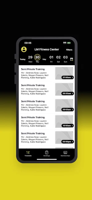 LM Fitness Center Screenshot 2