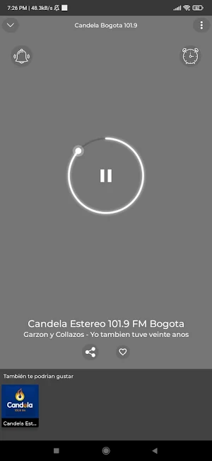 Candela Estéreo Bogotá 101.9 Screenshot 2