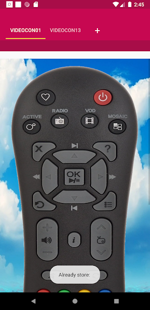 Videocon d2h Remote Control Screenshot 3