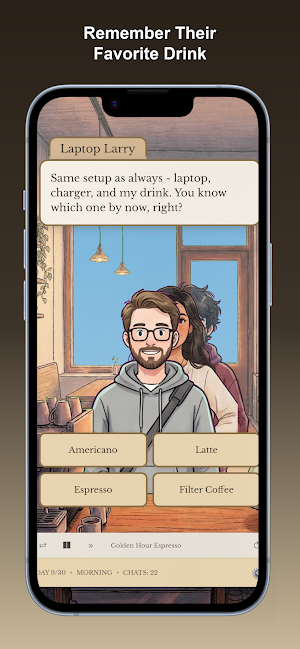 Coffee Chat: Story Choice Game Screenshot 2