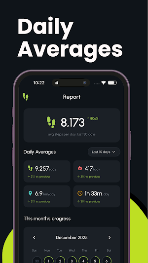 Strift: Step & Weight Tracker Screenshot 1