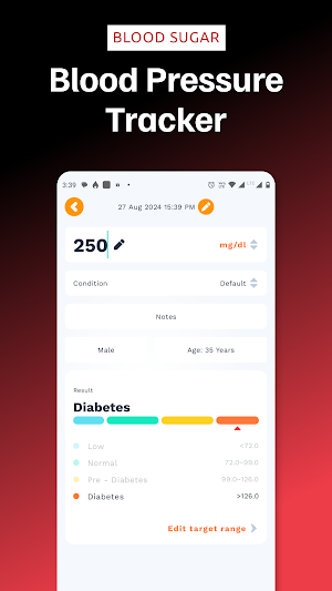 Blood Glucose Monitor Screenshot 1