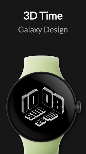 3D Time Watch Face Screenshot 2