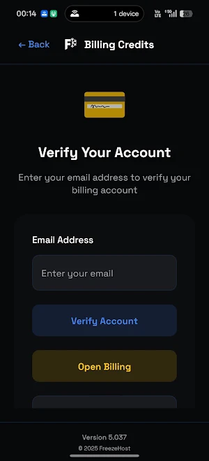 FreezeHost Screenshot 3
