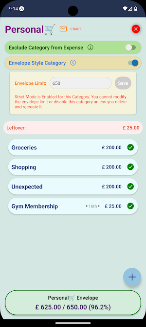 MBA (Moolah BudgetApp) Screenshot 2