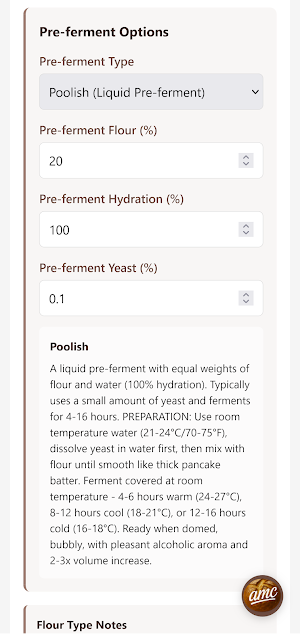 Bread Baker's Calculator V2 Screenshot 2
