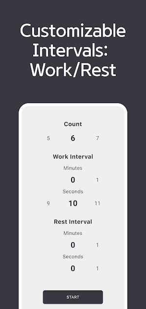 Visual Interval Counter Timer Screenshot 2