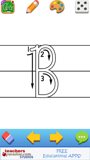 Cursive Alphabet Handwriting Game - HWTC Screenshot 1