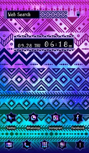 Tribal Galaxy Theme Screenshot 0