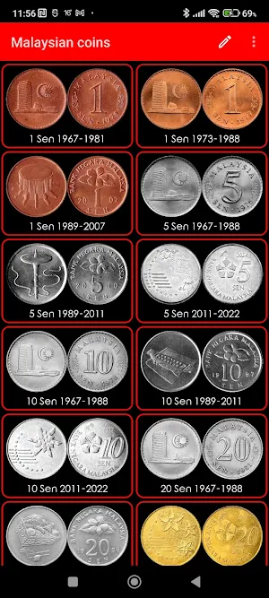 Malaysian coins Screenshot 0