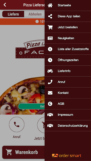 Pizza Lieferservice o'Factory Screenshot 2