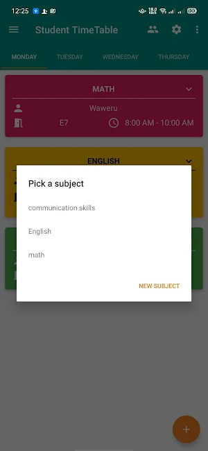 Student Timetable (With alarm, Do not disturb) Screenshot 3