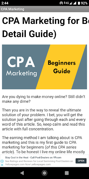 CPA Marketing Basics for Beginners Screenshot 0