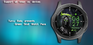 Green Skull Watch Face Screenshot 3