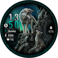 Wolf Story Watch Face Wear OS