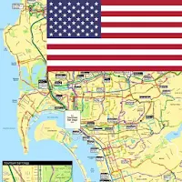 SAN DIEGO BUS RAIL TROLLEY MAP