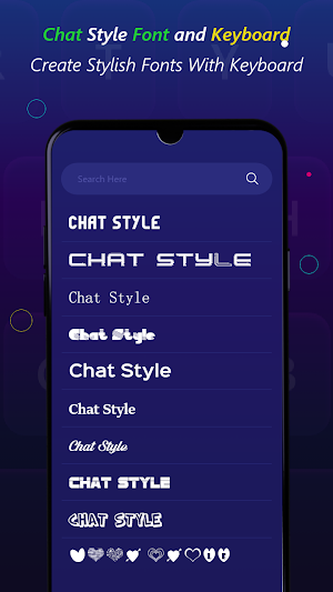 Chat Style Fonts & Keyboard Screenshot 1