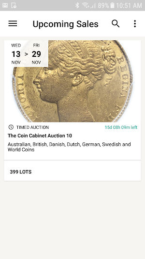 The Coin Cabinet Auctions Screenshot 0