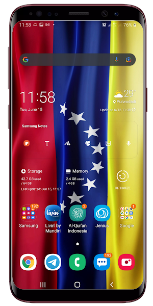 Venezuela Flag Live Wallpaper Screenshot 2