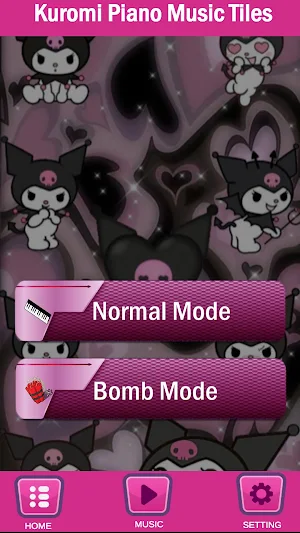 Kuromi Piano tiles Music Screenshot 2