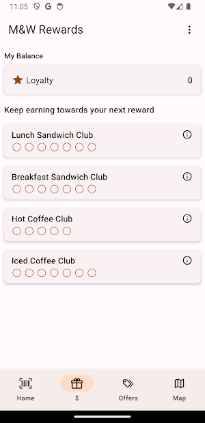 M&W Rewards Screenshot 1