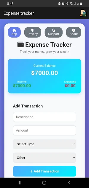 B8R-Expense tracker Screenshot 3