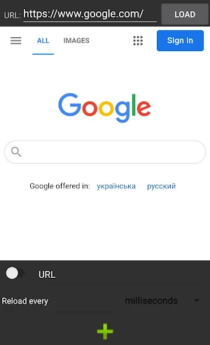 Auto web page reloader Screenshot 1