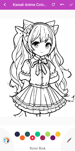 Kawaii Anime Coloring Book Screenshot 1