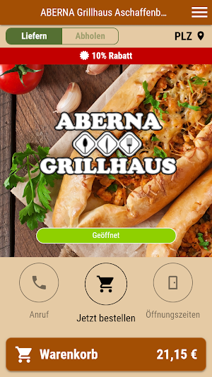 ABERNA Grillhaus Aschaffenburg Screenshot 0