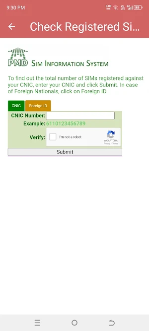 Sim Owner Details 2024 Screenshot 2